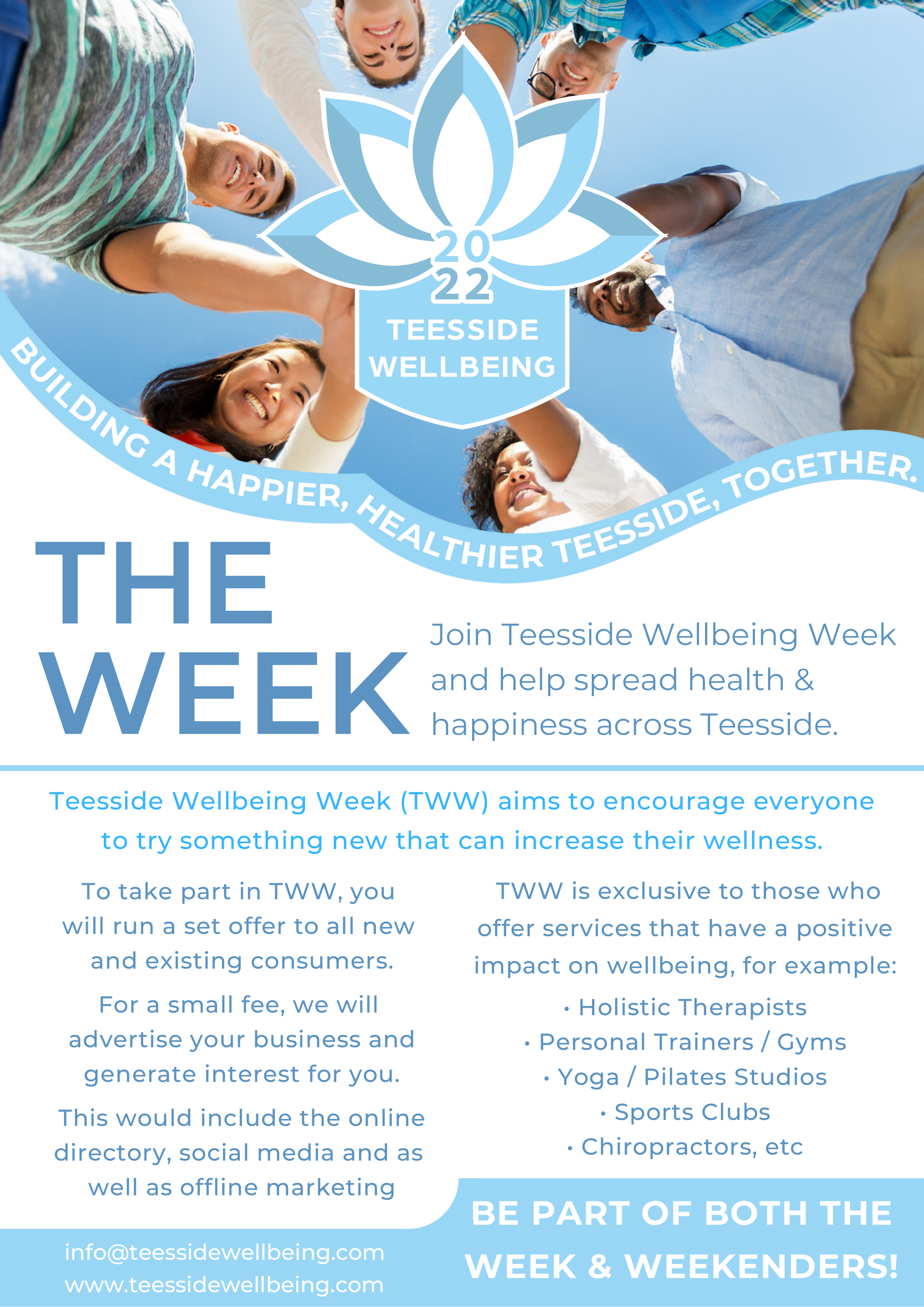 Teesside Wellbeing Flyer page 1
